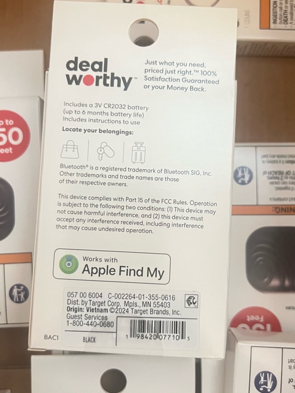 2 Pack deal Worthy Item Locator Compatible With Apple Find My Item - Picture 4 of 4
